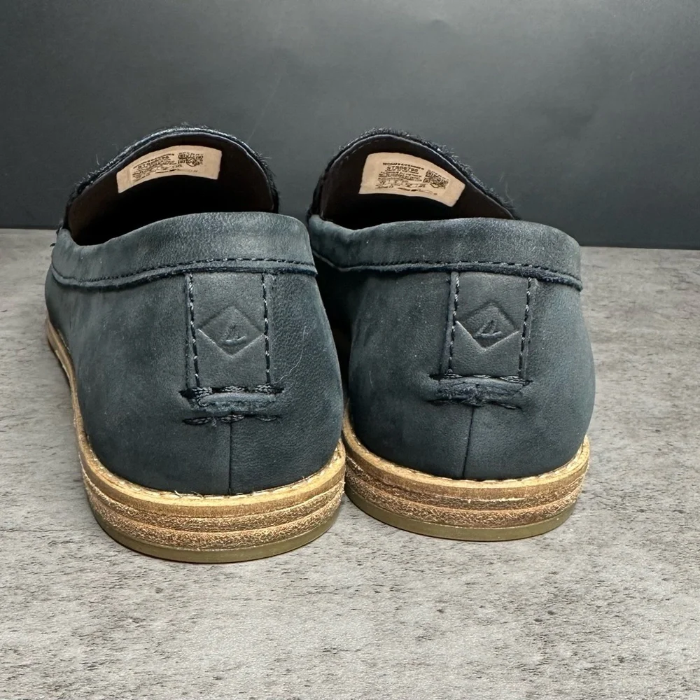 Sperry Saybrook Black Pony Hair Slip-On Loafers – Women’s 7.5 - Picture 2 of 6